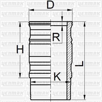 Yenmak 52-05933-000 Комплект гильзы цилиндра 5205933000: Отличная цена - Купить в Польше на 2407.PL!