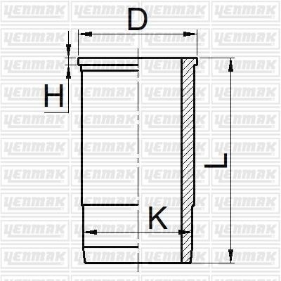 Yenmak 51-05701-000 Робоча втулка циліндра 5105701000: Приваблива ціна - Купити у Польщі на 2407.PL!