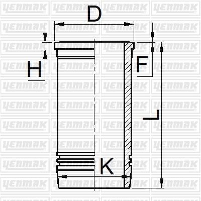 Yenmak 51-06090-000 Гильза цилиндра 5106090000: Отличная цена - Купить в Польше на 2407.PL!