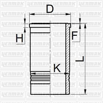 Yenmak 51-05945-000 Гильза цилиндра 5105945000: Отличная цена - Купить в Польше на 2407.PL!