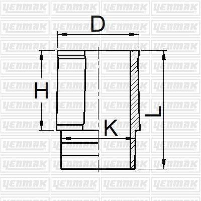 Yenmak 51-05881-000 Cylinder Sleeve 5105881000: Buy near me in Poland at 2407.PL - Good price!