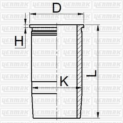 Yenmak 51-05605-000 Cylinder Sleeve 5105605000: Buy near me in Poland at 2407.PL - Good price!