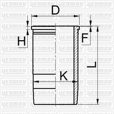 Yenmak 51-05741-000 Cylinder Sleeve 5105741000: Buy near me in Poland at 2407.PL - Good price!