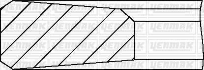 Yenmak 91-09719-000 Piston Ring Kit 9109719000: Buy near me in Poland at 2407.PL - Good price!