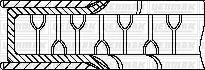 Piston Ring Kit Yenmak 91-09160-000