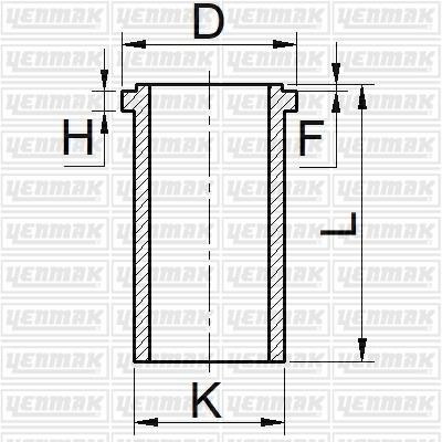 Yenmak 51-65994-000 Cylinder Sleeve 5165994000: Buy near me at 2407.PL in Poland at an Affordable price!