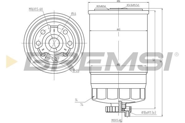 Bremsi FE0049 Fuel filter FE0049: Buy near me in Poland at 2407.PL - Good price!
