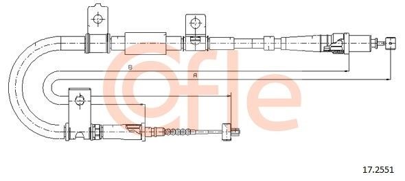 Cofle 92.17.2551 Seilzug, feststellbremse 92172551: Kaufen Sie zu einem guten Preis in Polen bei 2407.PL!