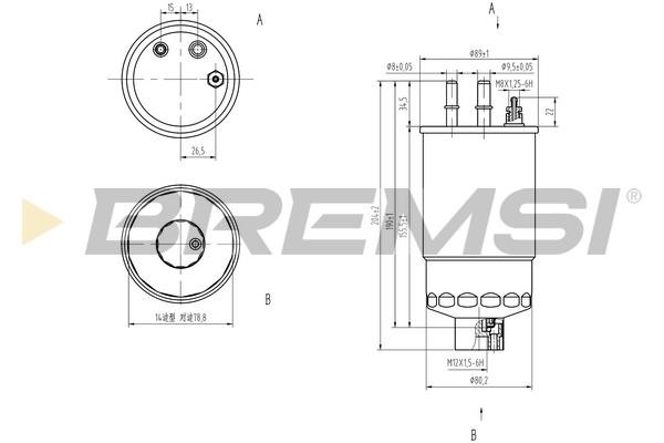Bremsi FE0158 Fuel filter FE0158: Buy near me in Poland at 2407.PL - Good price!