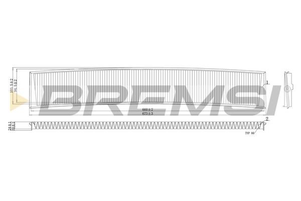 Bremsi FC0485C Фильтр салона FC0485C: Отличная цена - Купить в Польше на 2407.PL!
