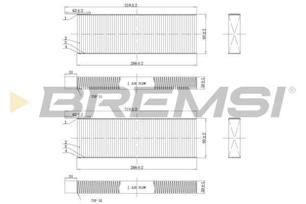 Bremsi FC0071C Фільтр салону FC0071C: Купити у Польщі - Добра ціна на 2407.PL!