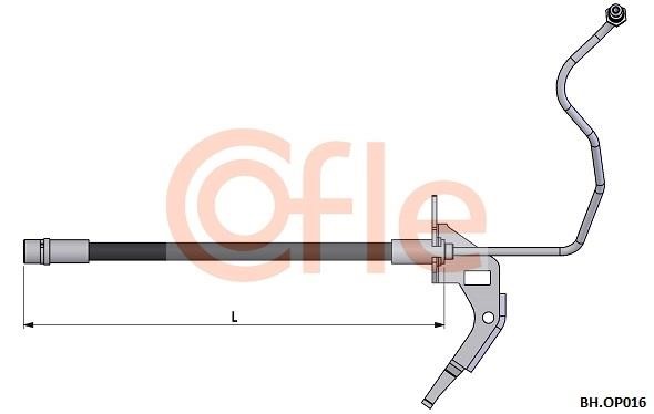 Cofle 92.BH.OP016 Brake Hose 92BHOP016: Buy near me in Poland at 2407.PL - Good price!