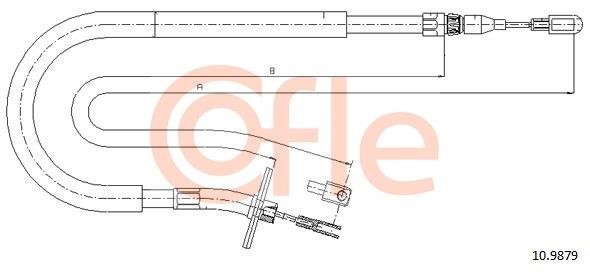 Cofle 92.10.9879 Seilzug, Feststellbremse 92109879: Kaufen Sie zu einem guten Preis in Polen bei 2407.PL!