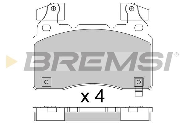 Bremsi BP3760 Тормозные колодки дисковые передние, комплект BP3760: Отличная цена - Купить в Польше на 2407.PL!