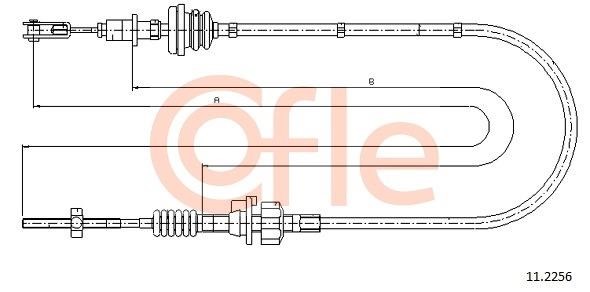 Cofle 92.11.2256 Cable Pull, clutch control 92112256: Buy near me at 2407.PL in Poland at an Affordable price!