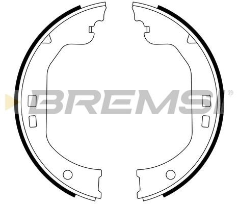 Bremsi GF0134 Parking brake shoes GF0134: Buy near me in Poland at 2407.PL - Good price!