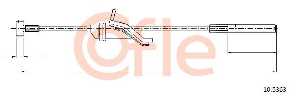 Cofle 92.10.5363 Cable Pull, parking brake 92105363: Buy near me in Poland at 2407.PL - Good price!