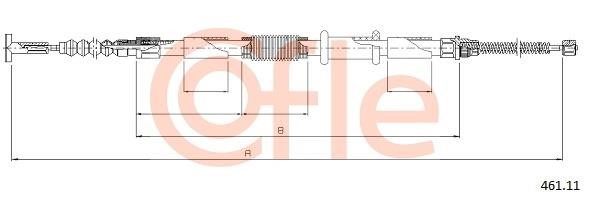 Cofle 92.461.11 Трос стояночного тормоза 9246111: Отличная цена - Купить в Польше на 2407.PL!