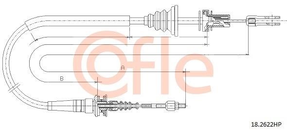 Cofle 92.18.2622HP Трос, управление сцеплением 92182622HP: Отличная цена - Купить в Польше на 2407.PL!