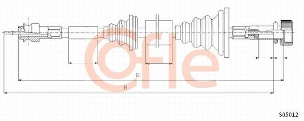 Cofle 92.S05012 Трос привода спідометра 92S05012: Приваблива ціна - Купити у Польщі на 2407.PL!