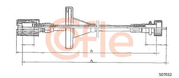 Cofle 92.S07032 Tacho Shaft 92S07032: Buy near me in Poland at 2407.PL - Good price!