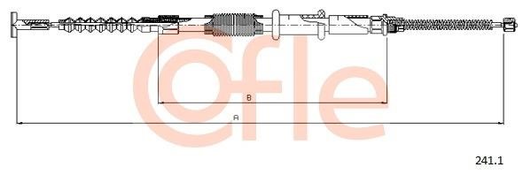 Cofle 92.241.1 Тросовий привод, стоянкове гальмо 922411: Приваблива ціна - Купити у Польщі на 2407.PL!