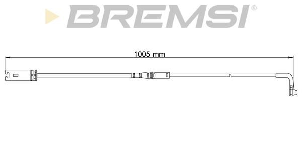 Bremsi WI0663 Czujnik zużycia klocków hamulcowych WI0663: Dobra cena w Polsce na 2407.PL - Kup Teraz!