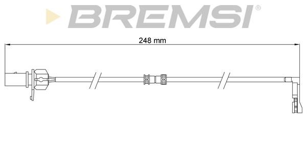 Bremsi WI0796 Warning contact, brake pad wear WI0796: Buy near me at 2407.PL in Poland at an Affordable price!