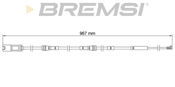 Bremsi WI0936 Warning contact, brake pad wear WI0936: Buy near me in Poland at 2407.PL - Good price!