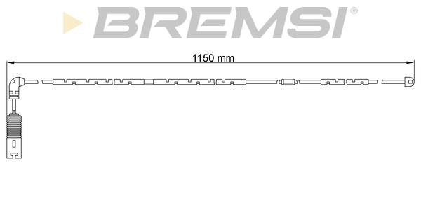 Bremsi WI0651 Warning contact, brake pad wear WI0651: Buy near me in Poland at 2407.PL - Good price!