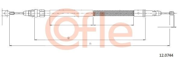 Cofle 92.12.0744 Seilzug, feststellbremse 92120744: Kaufen Sie zu einem guten Preis in Polen bei 2407.PL!