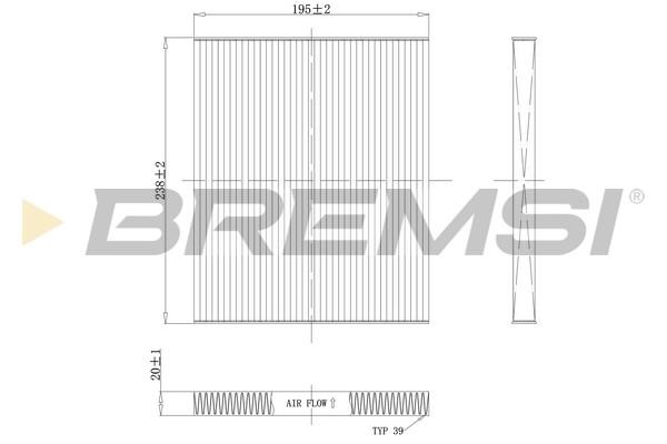 Bremsi FC0451 Filter, Innenraumluft FC0451: Kaufen Sie zu einem guten Preis in Polen bei 2407.PL!