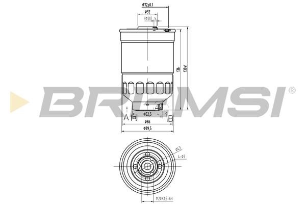 Bremsi FE0797 Fuel filter FE0797: Buy near me in Poland at 2407.PL - Good price!