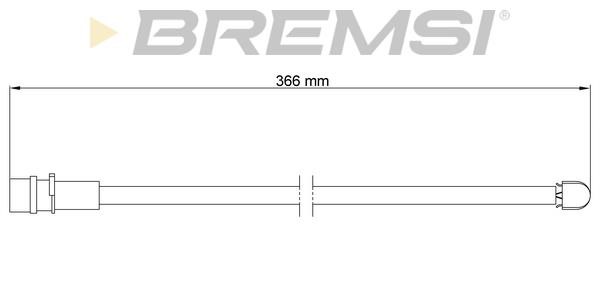 Bremsi WI0554 Датчик износа тормозных колодок WI0554: Отличная цена - Купить в Польше на 2407.PL!