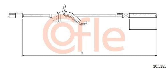 Cofle 92.10.5385 Cable Pull, parking brake 92105385: Buy near me in Poland at 2407.PL - Good price!