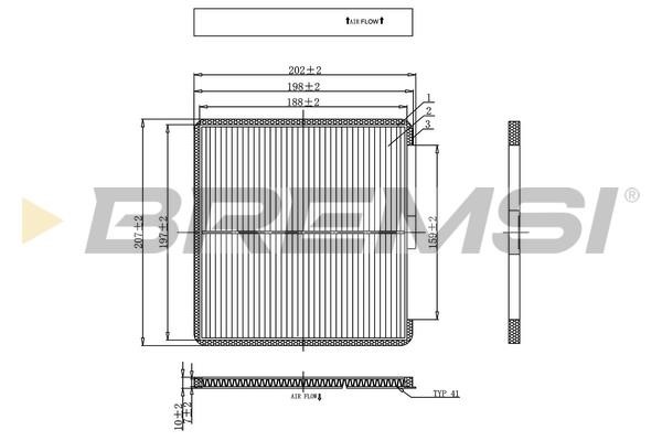 Bremsi FC0897 Filter, interior air FC0897: Buy near me in Poland at 2407.PL - Good price!
