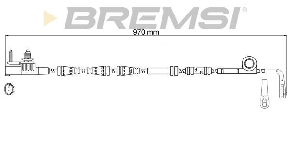 Bremsi WI0986 Датчик износа тормозных колодок WI0986: Отличная цена - Купить в Польше на 2407.PL!