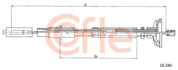 Cofle 92.10.340 Трос, управление сцеплением 9210340: Отличная цена - Купить в Польше на 2407.PL!