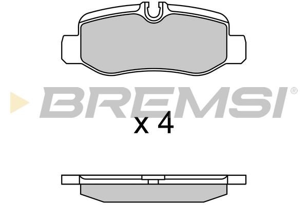 Bremsi BP3734 Front disc brake pads, set BP3734: Buy near me in Poland at 2407.PL - Good price!