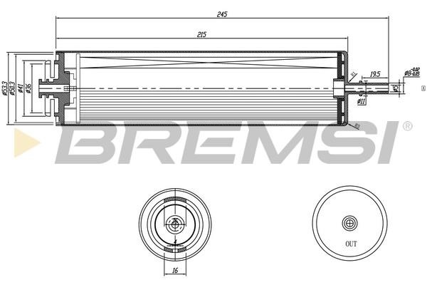 Bremsi FE0353 Топливный фильтр FE0353: Отличная цена - Купить в Польше на 2407.PL!