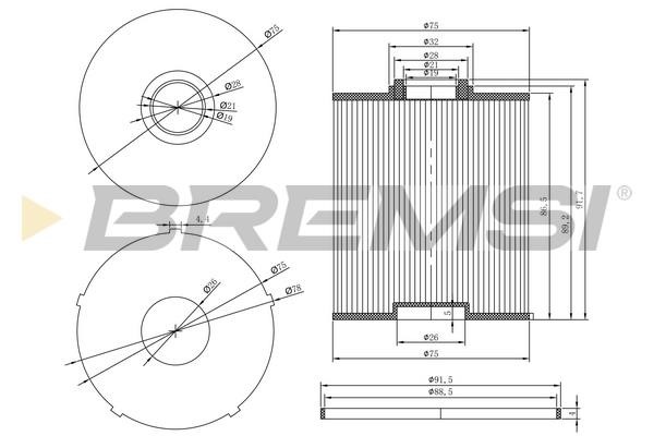 Bremsi FE0769 Топливный фильтр FE0769: Отличная цена - Купить в Польше на 2407.PL!