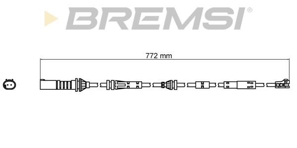 Bremsi WI0809 Warning contact, brake pad wear WI0809: Buy near me in Poland at 2407.PL - Good price!
