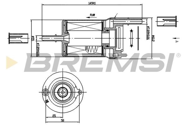Bremsi FE1018 Топливный фильтр FE1018: Отличная цена - Купить в Польше на 2407.PL!