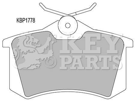 Key parts KBP1778 Scheibenbremsbeläge, Set KBP1778: Kaufen Sie zu einem guten Preis in Polen bei 2407.PL!