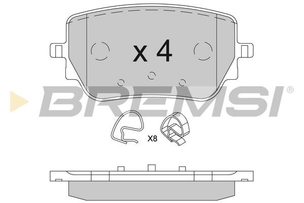 Bremsi BP3850 Brake Pad Set, disc brake BP3850: Buy near me in Poland at 2407.PL - Good price!