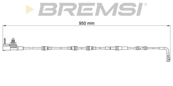 Bremsi WI0782 Warning contact, brake pad wear WI0782: Buy near me in Poland at 2407.PL - Good price!