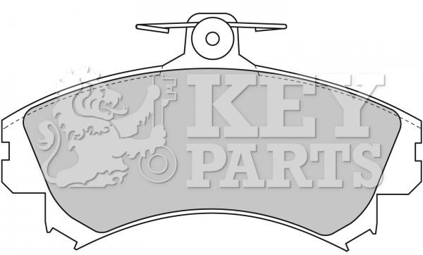 Key parts KBP1458 Гальмівні колодки, комплект KBP1458: Приваблива ціна - Купити у Польщі на 2407.PL!