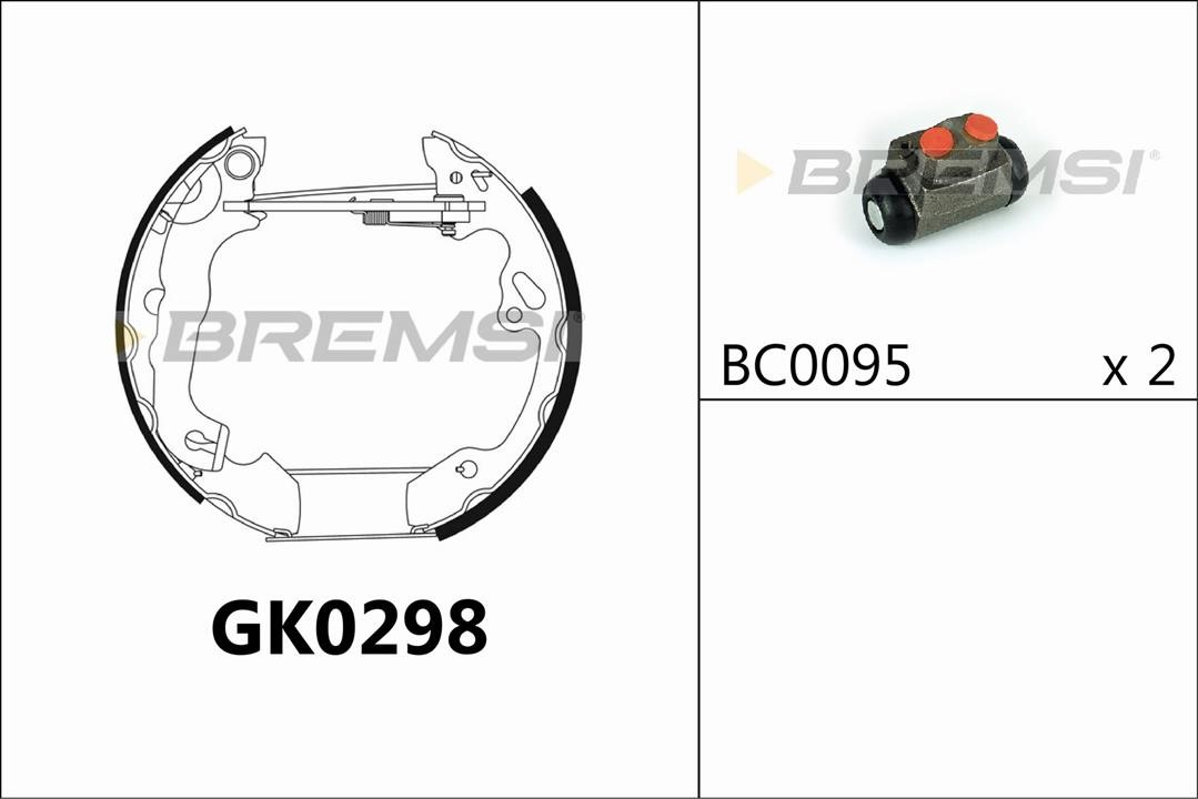 Bremsi GK0298 Bremsbackensatz GK0298: Kaufen Sie zu einem guten Preis in Polen bei 2407.PL!
