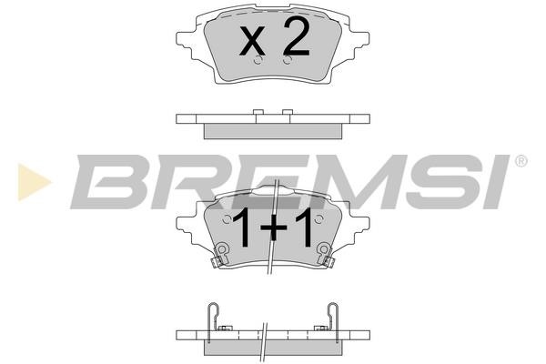 Bremsi BP3796 Тормозные колодки дисковые, комплект BP3796: Отличная цена - Купить в Польше на 2407.PL!
