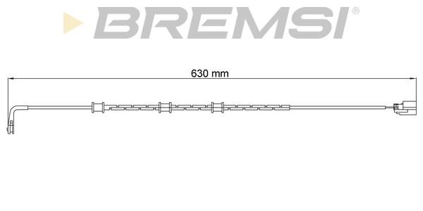 Bremsi WI0943 Warning contact, brake pad wear WI0943: Buy near me in Poland at 2407.PL - Good price!